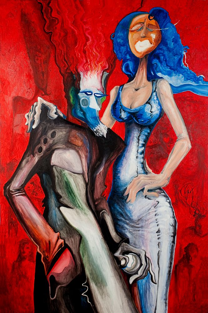 Painting "Estetismo" by Giuliano Montisci