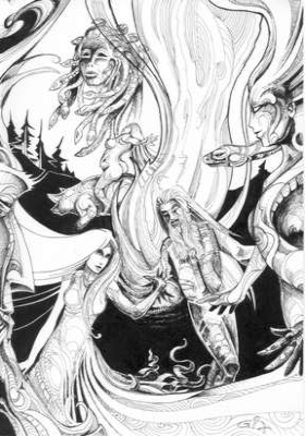 Book illustration by Giuliano Montisci