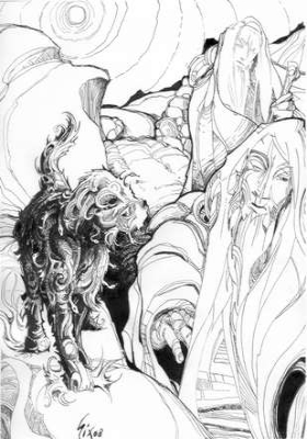 Book illustration by Giuliano Montisci