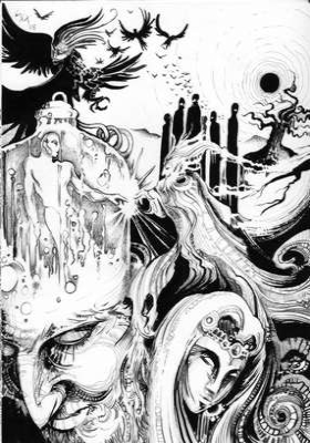 Book illustration by Giuliano Montisci